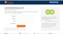 Desktop Screenshot of caninedirectory.com